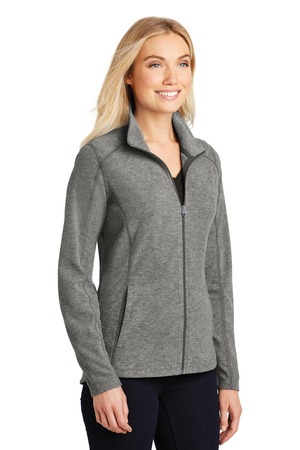 Port Authority® L235-Ladies Heather Microfleece Full-Zip Jacket