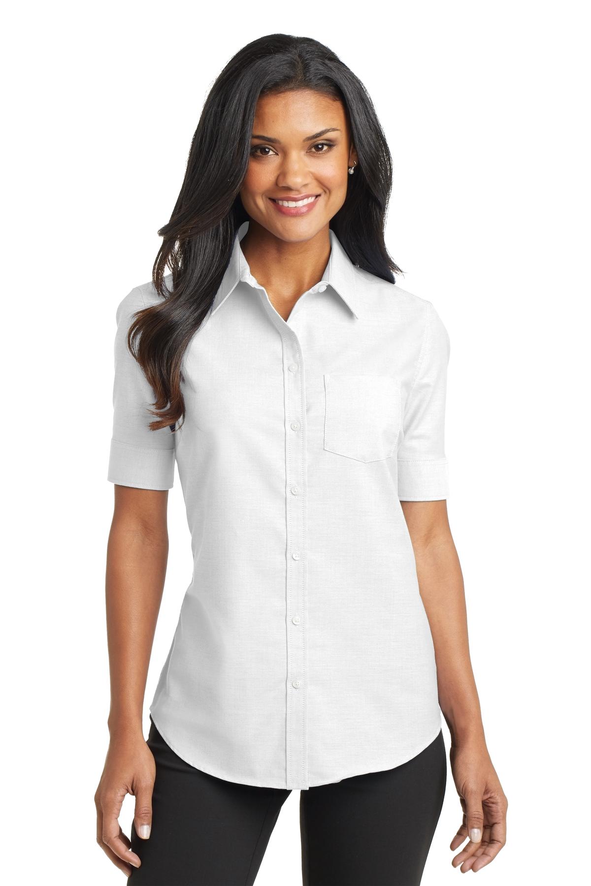 Port Authority® L659 - Ladies Short Sleeve SuperPro Oxford Shirt