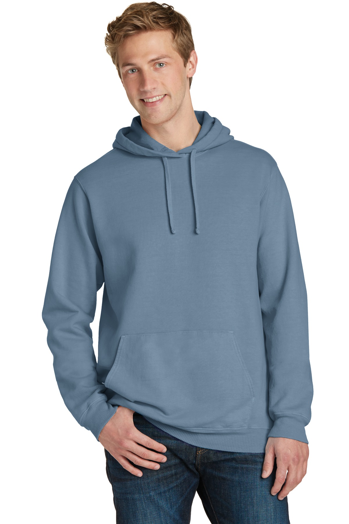 Port & Company  PC098H - Essential Pigment-Dyed Pullover Hooded Sweatshirt