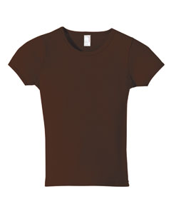 Anvil 1441  Women's 1x1 Ribbed Scoop Neck T-Shirt