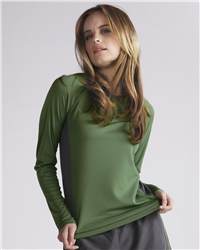 alo W3001 Ladies' Long Sleeve Colorblock T-Shirt