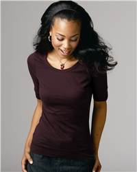 bella 8103 Ladies' Shay Sheer Jersey Longer Length Scoop Neck T-Shirt