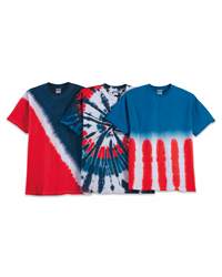 Dyenomite 20BUS Youth Patriotic Cut-Spiral Short Sleeve T-Shirt