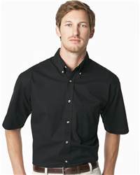 JERZEES J21 Short Sleeve Easy Care Peached Twill Shirt