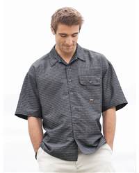 Oobe BC004 Boca Dobby Texture Short Sleeve Button Down Shirt