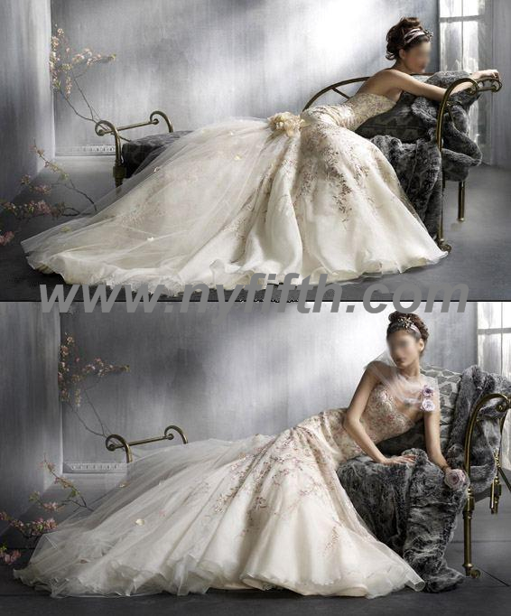 Bridal wedding dress