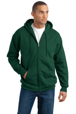 Full-Zip Hooded Sweatshirt Hanes Ultimate Cotton 