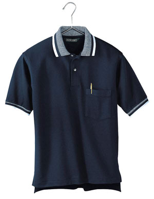 Outer Banks 5032 Pique KnitSport Shirt with Pocket and Jacquard Knit Trim.