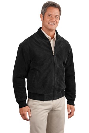 Port Authority® J782 Sueded Leather Letterman Jacket