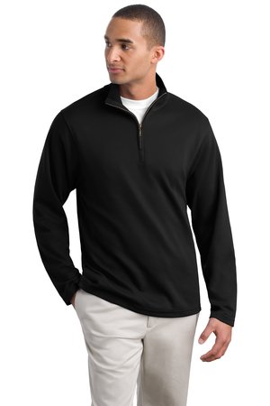 Port Authority K506 Silk Touch  Mesh Knit 1/4 Zip Pullover.