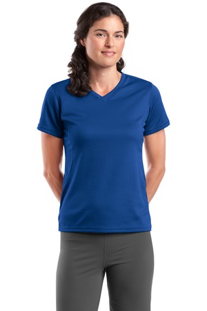Sport-Tek® L468V Dri-Mesh® Ladies V-Neck T-Shirt - T-Shirts