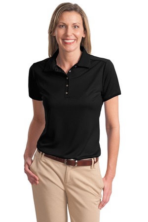 Port Authority® L498 Ladies Poly-Bamboo Charcoal Birdseye Jacquard Polo