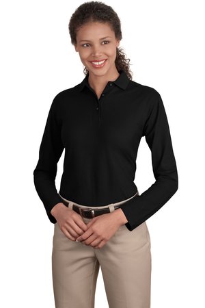    Port AuthorityLadies Silk Touch Long Sleeve Sport Shirt.