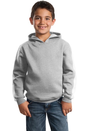 Sport-Tek® Y255 Youth Pullover Hooded Sweatshirt with Stripe