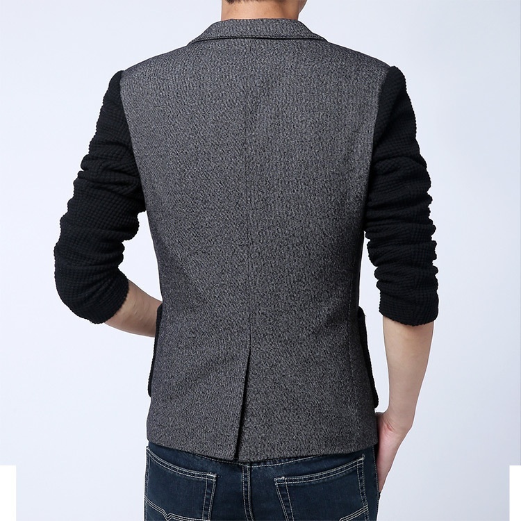 Men's leisure color wool single row size casual suit jacket autumn $56. ...