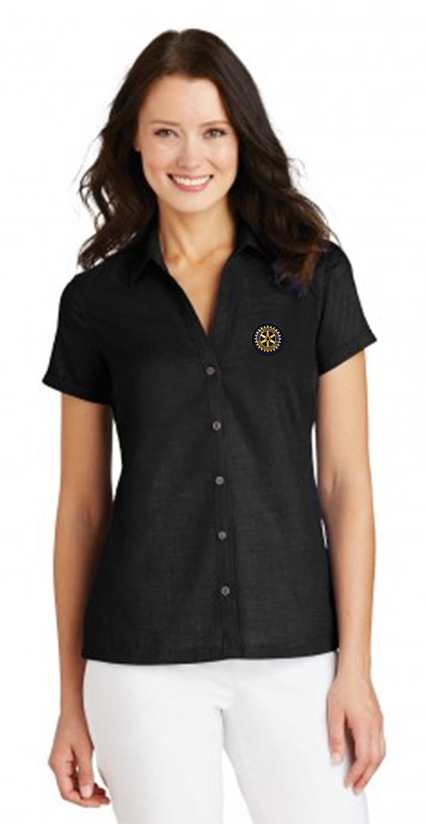 custom design of Port Authority® L662 - Ladies Textured Camp Shirt