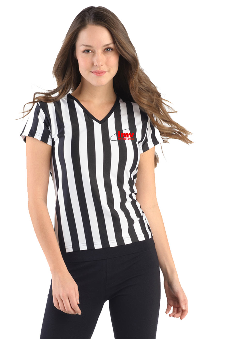 custom design of In Your Face B02 - Juniors Referee Shirt with V-Neck