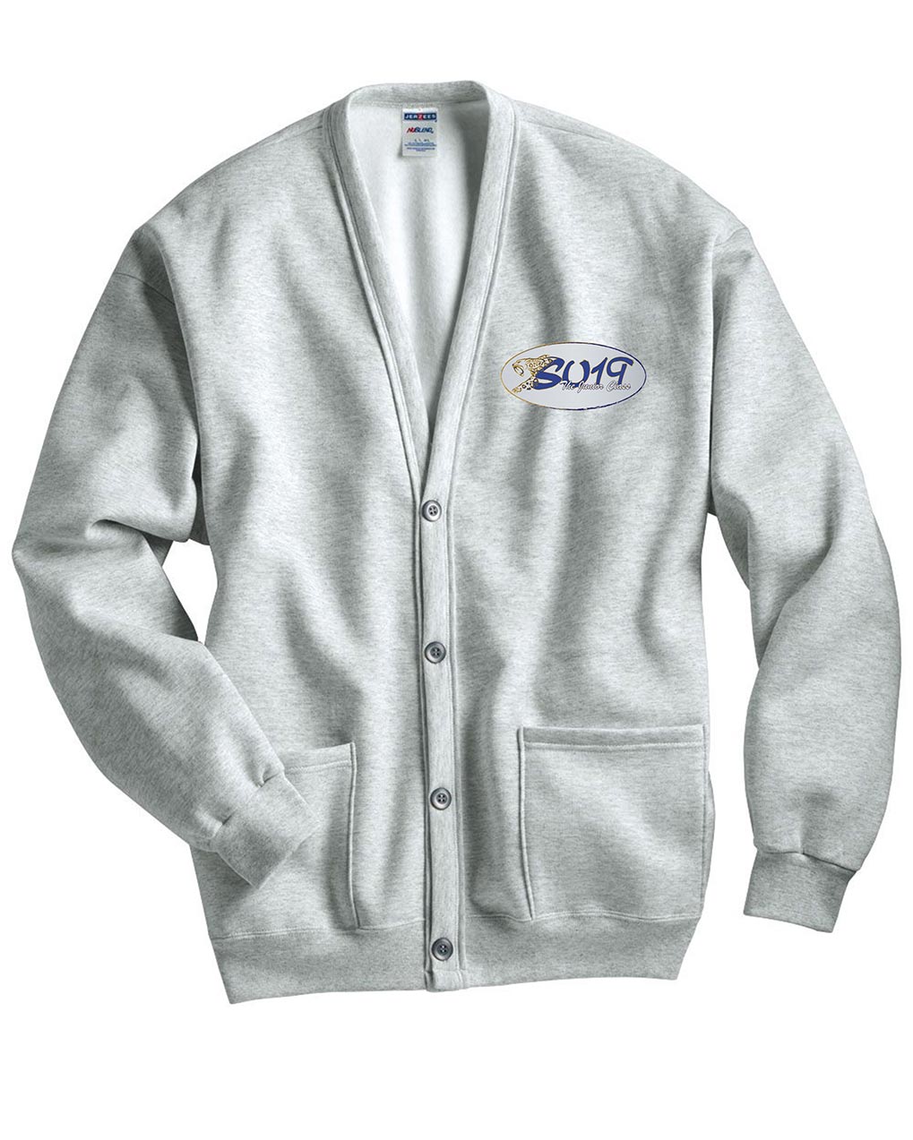 custom design of JERZEES 50/50 NuBlend® Cardigan Sweatshirt - 773MPR