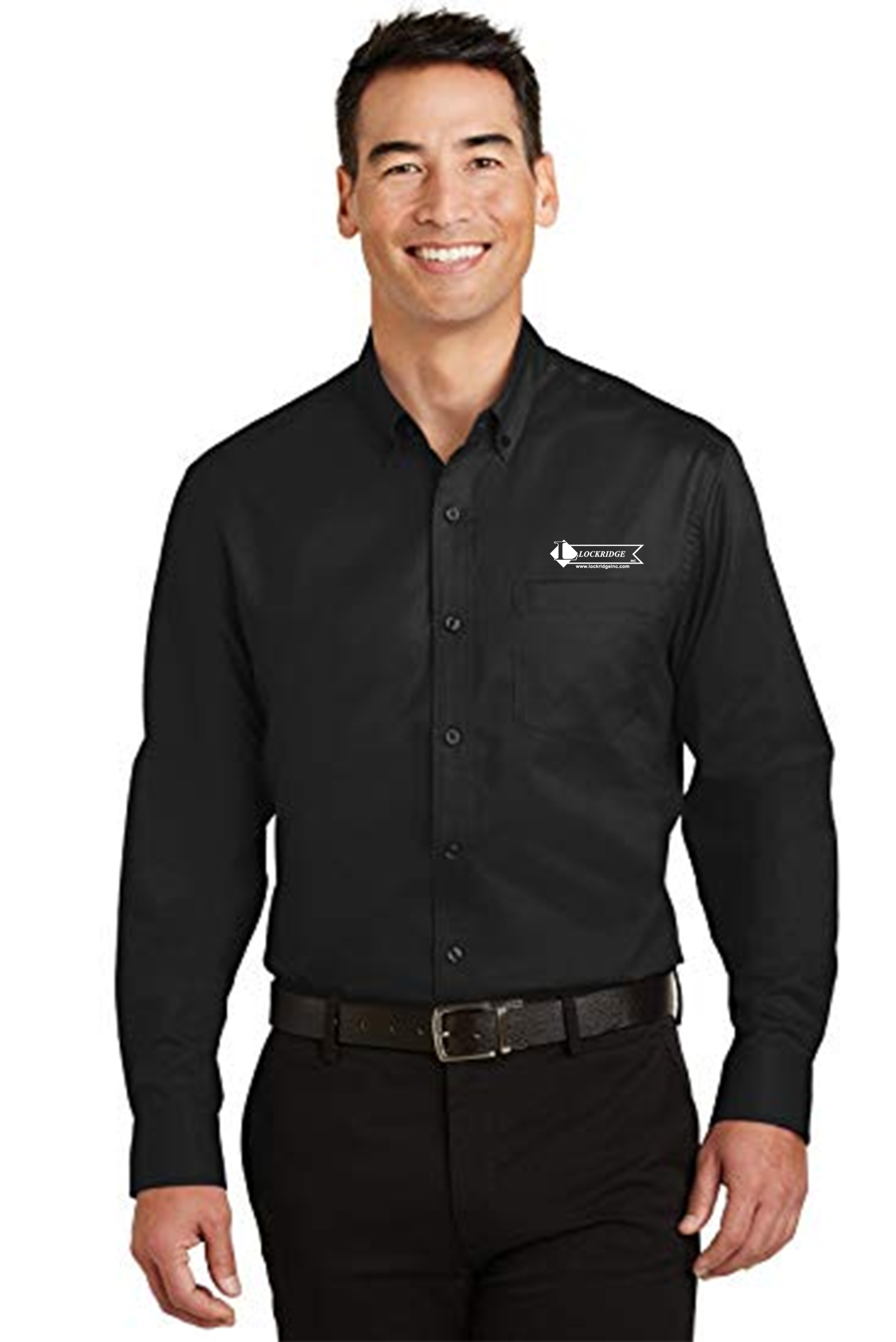 custom design of Port Authority® S663-SuperPro™ Twill Shirt