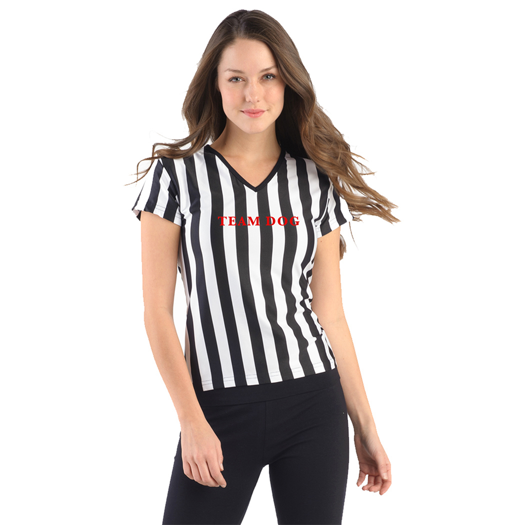 custom design of In Your Face B02 - Juniors Referee Shirt with V-Neck